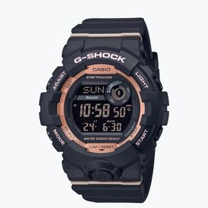G-SHOCK women’s watch. Black and rose gold new in box